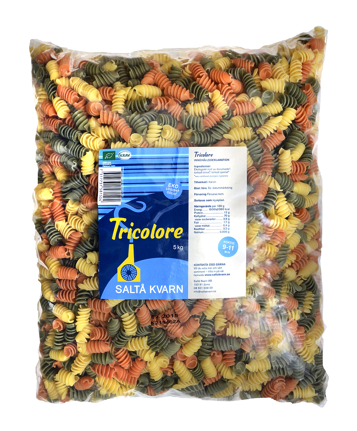 Fusilli Tricolore KRAV