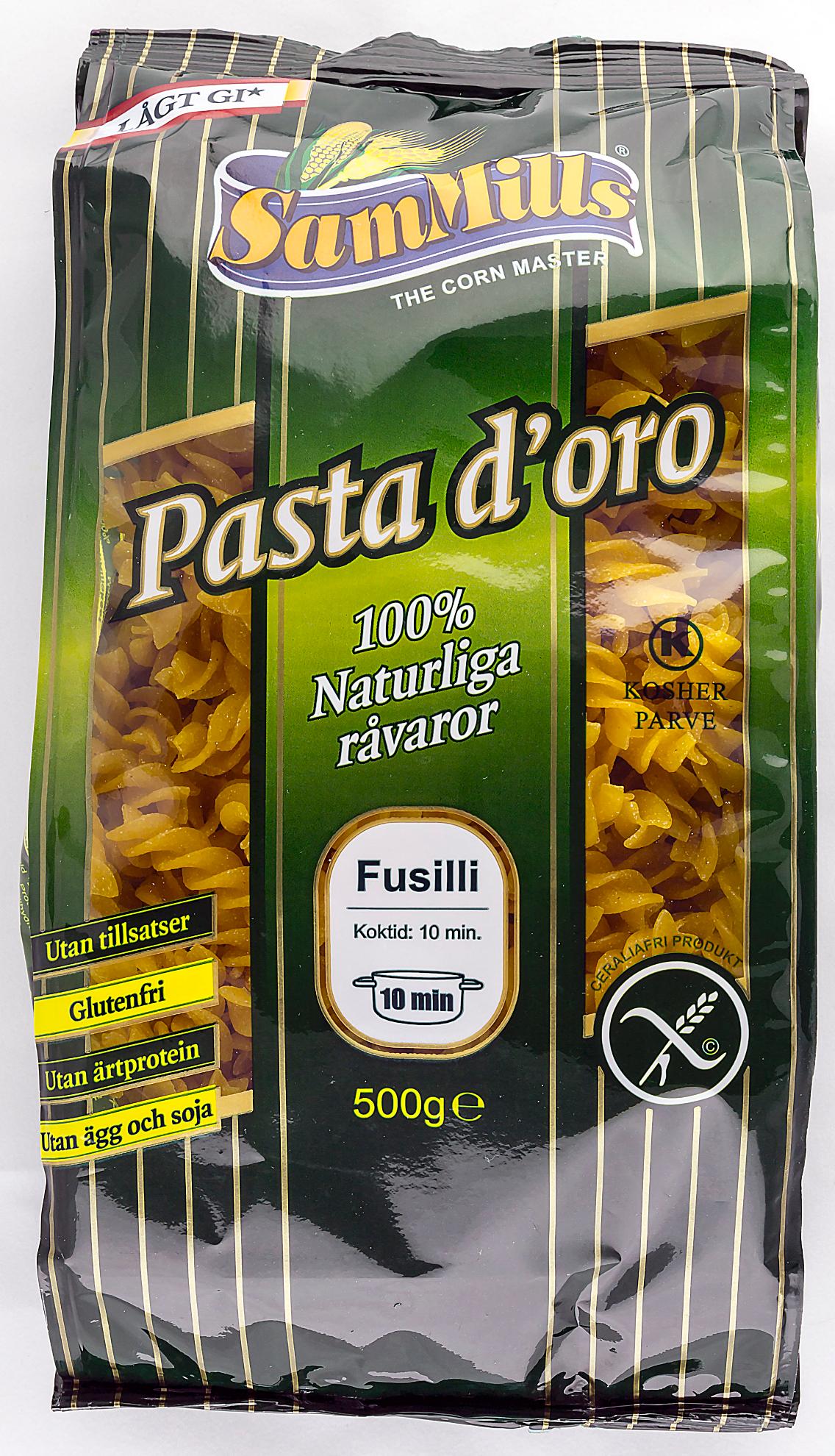 Fusilli Majs Glutenfri