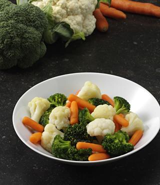 Bukettgrönsaker Blancherade