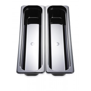 Kantin Polykarbonat Svart GN 2/4x100mm 5L