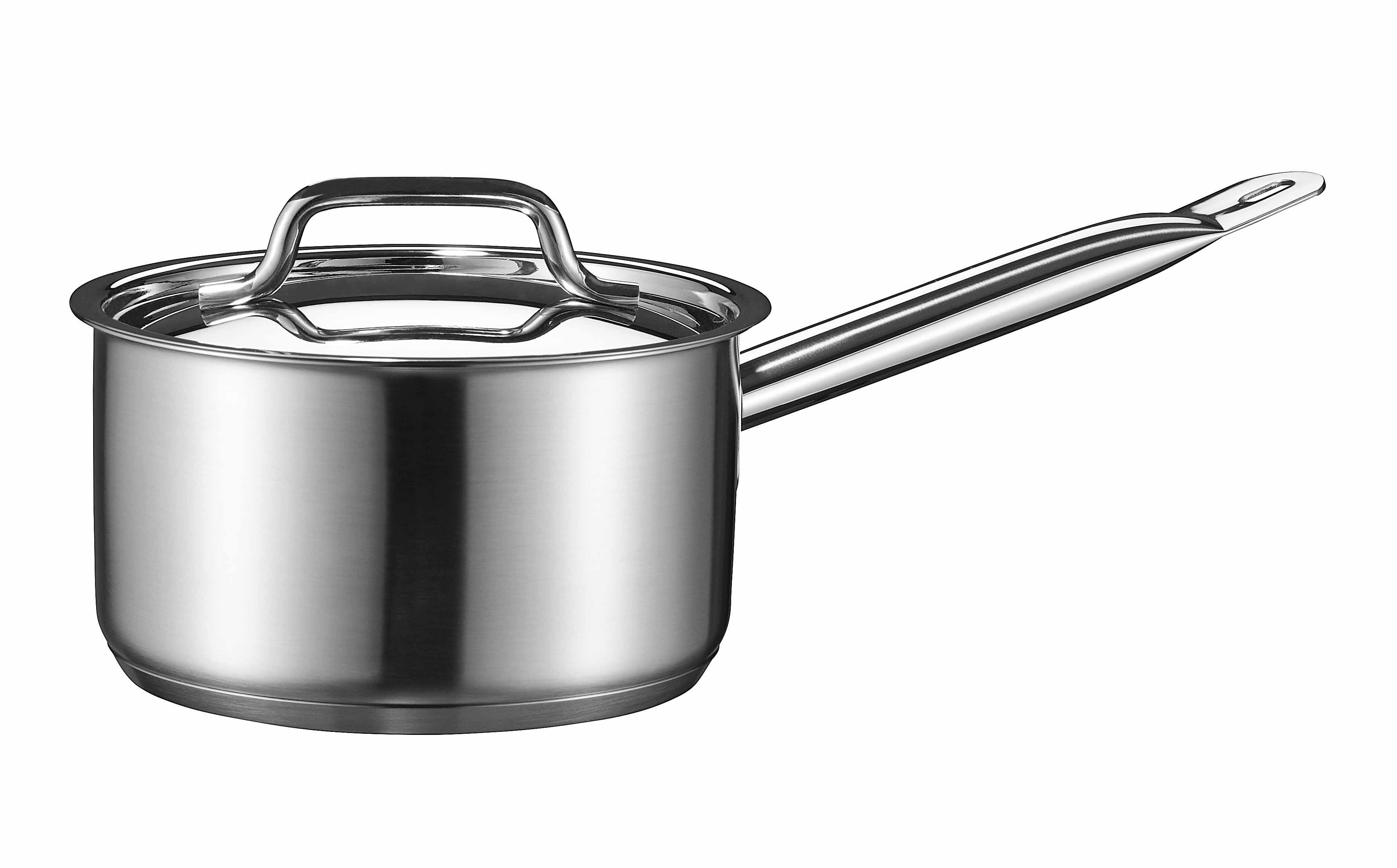 Kastrull med lock rostfri Ø14cm 1L Höjd 8 cm