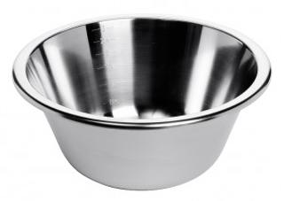 Vispskål rostfri 3lit
invändig gradering rundad botten