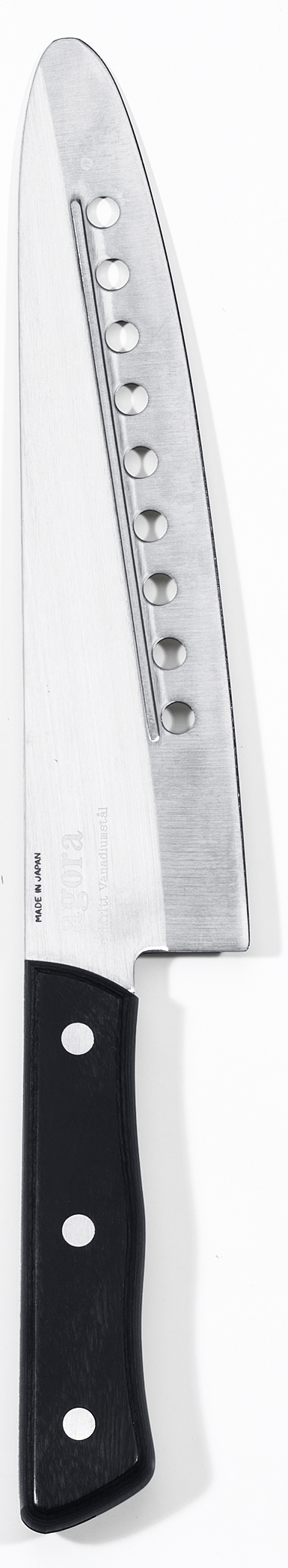 Kockkniv rund med hål 20cm