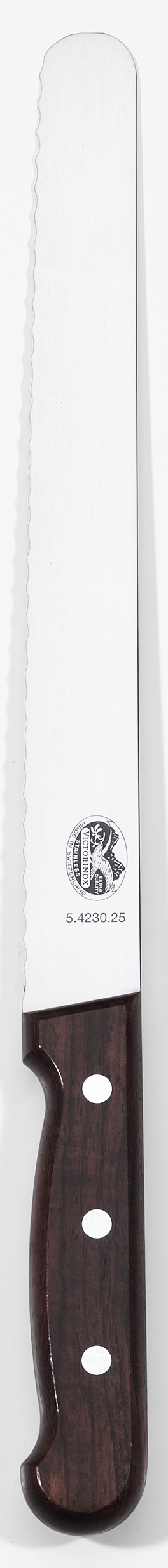 Skinkkniv Tandad Trä 25cm