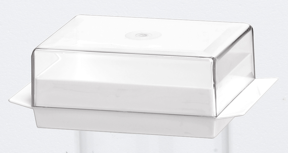 Knäckebrödskrin Plast Vit 23x13x7,5cm 80cl