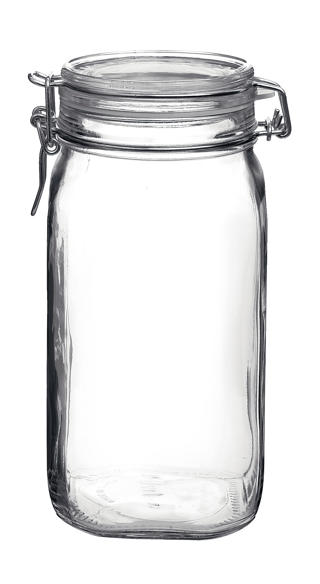 Glasburk med Lock 1,5L
