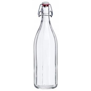 Glasflaska Kantig utan Kork h31cm 1L