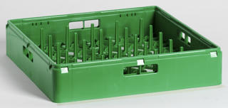 Diskkorg för djupa tallrikar grön