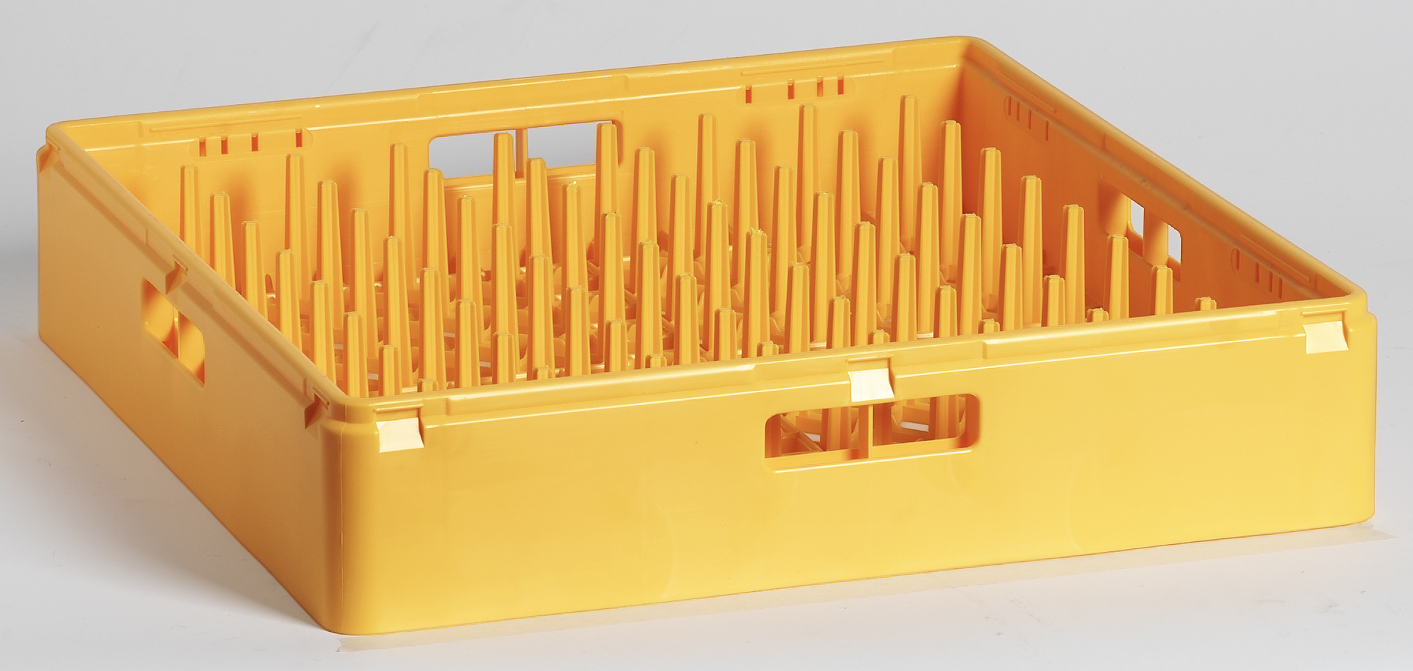 Diskkorg för flata tallrikar gul_