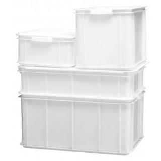 Transportlåda utan Lock Vit 60x40x28cm 55L