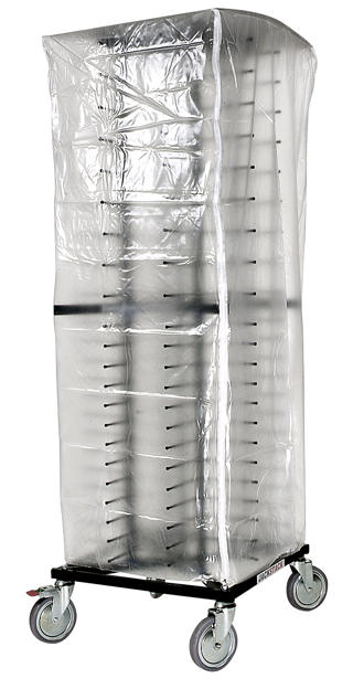 Plastkapell för tallriksställ 4 blixtlås