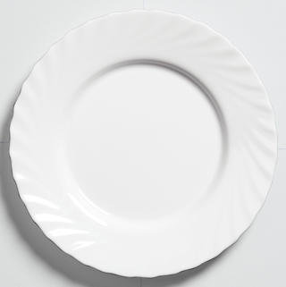 Trianon Tallrik Flat Opalglas Ø24,6cm