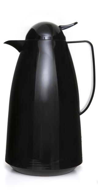 Termoskanna plast svart 1L