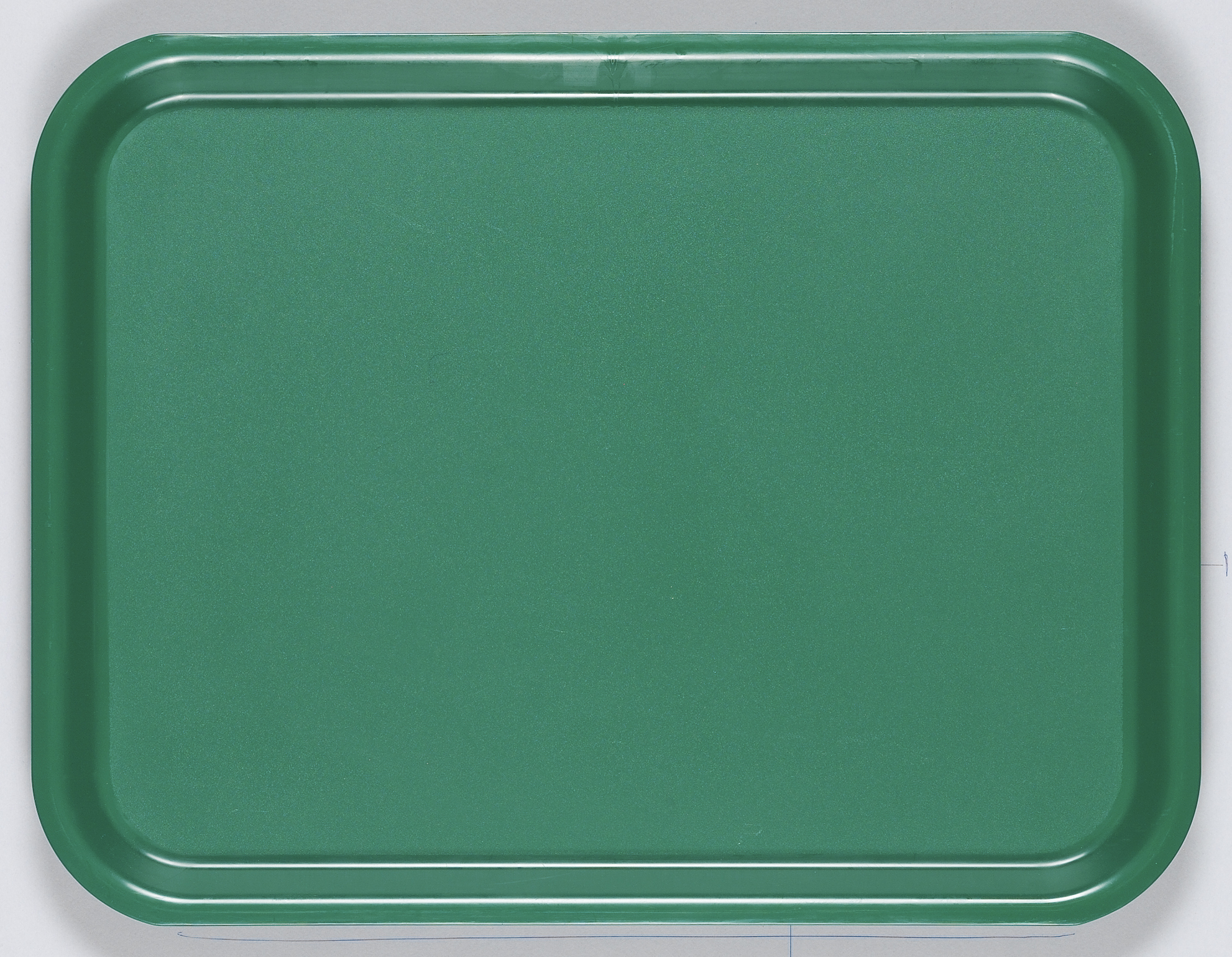 Bricka plast grön 43x33cm