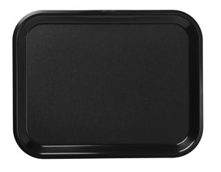 Bricka plast svart 36x28