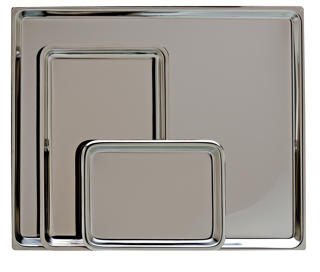 Bricka rostfri 36x24x1,5cm