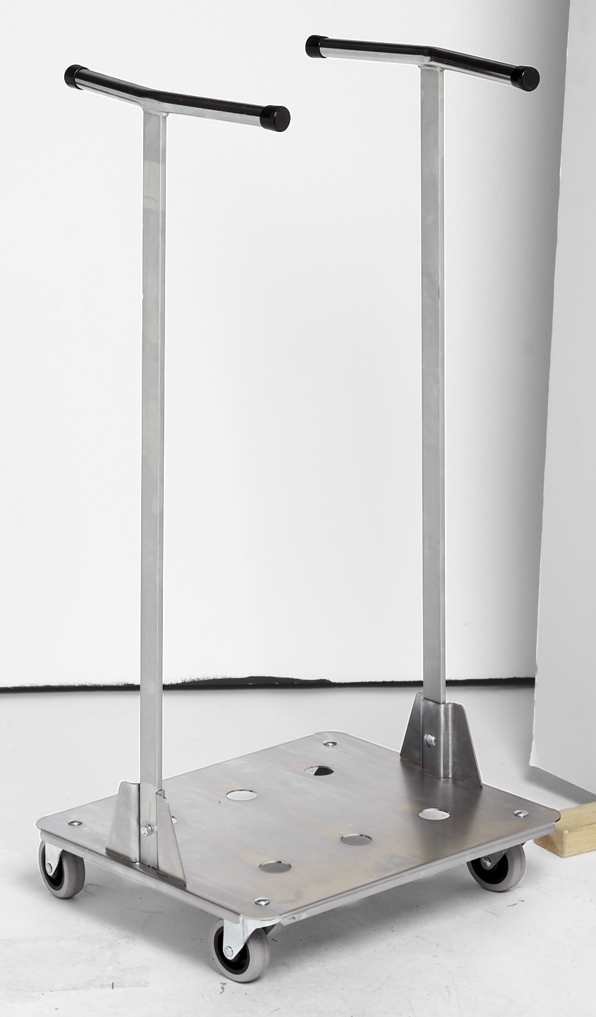 Säckvagn förzinkad för 125L säck 47,5x40x95cm