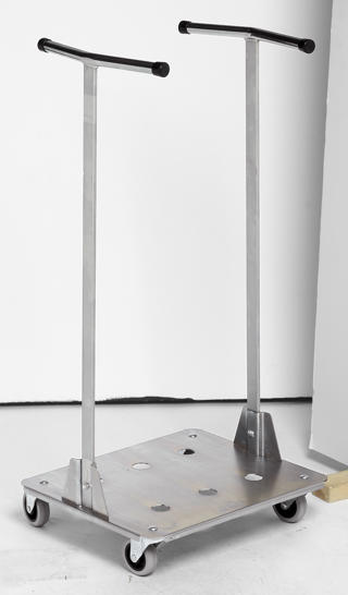 Säckvagn förzinkad för 125L säck 47,5x40x95cm