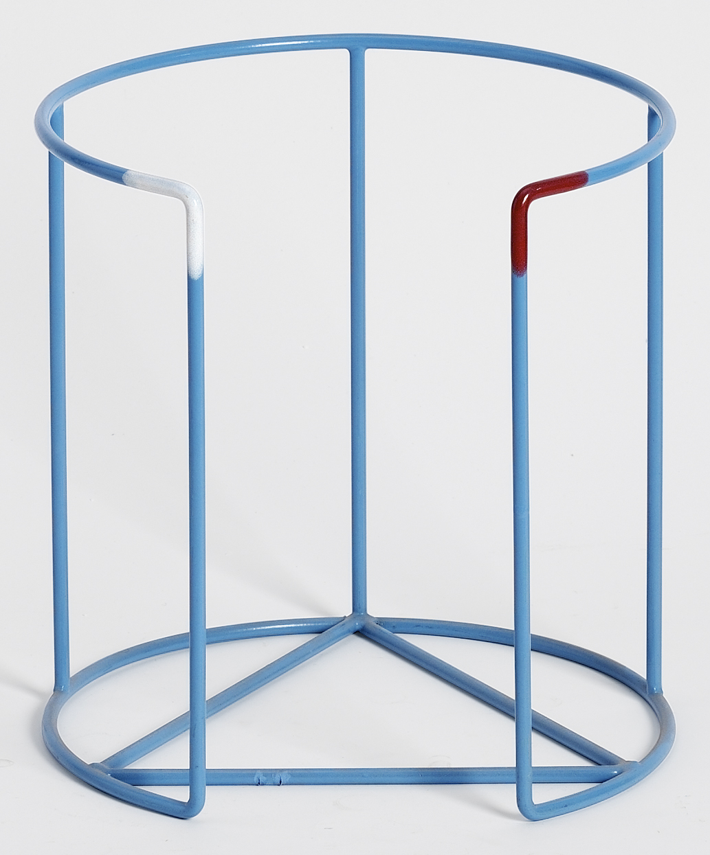 Tallrikskassett Ø28 röd/vit höjd 30cm