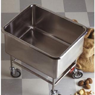 Bassängvagn Rostfri 750x630x700mm 130L