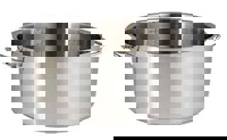 Kittel låg utan lock rostfri Ø 32cm h16cm 13L