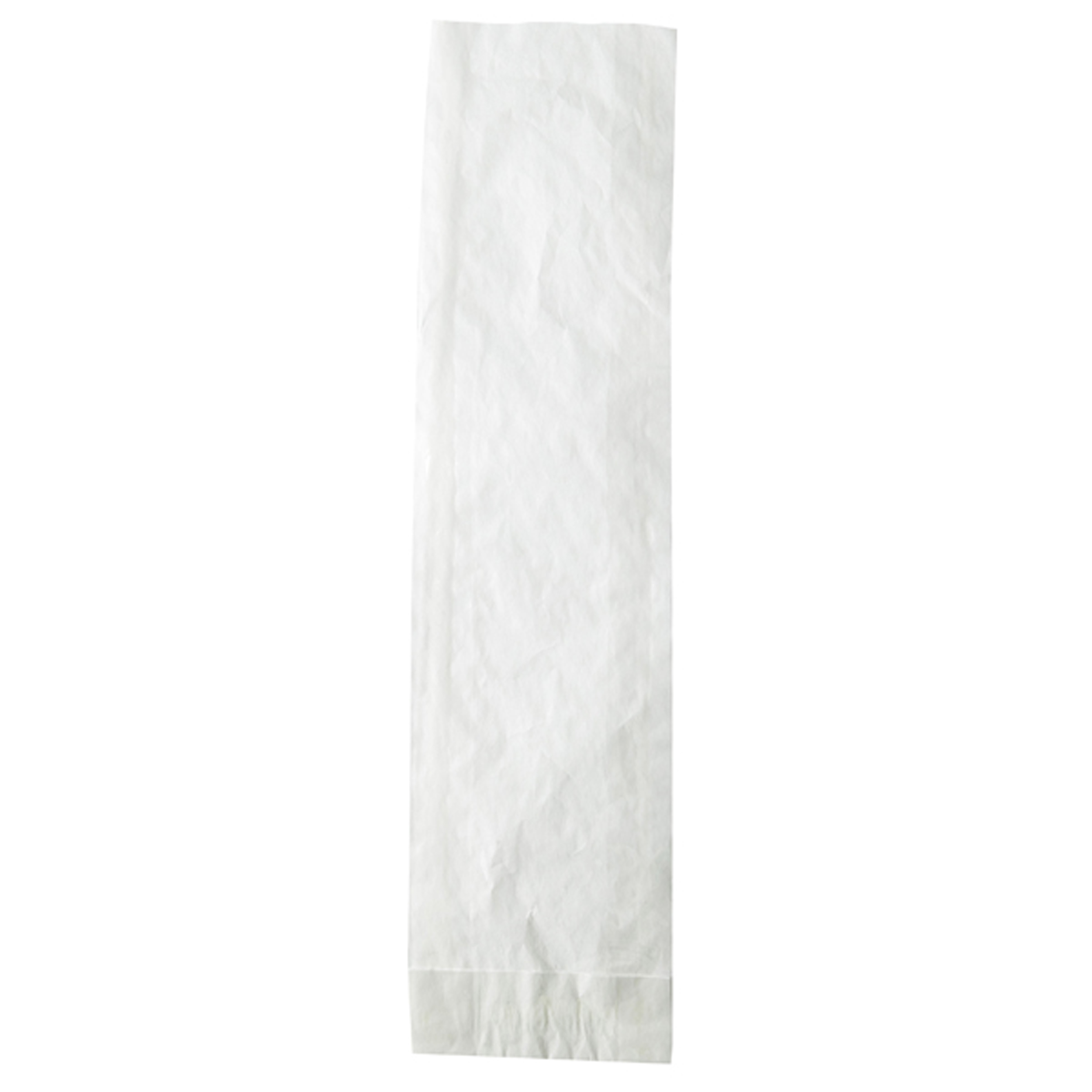 Brödpåsar med fönster Baguettepåsar med invik Vit