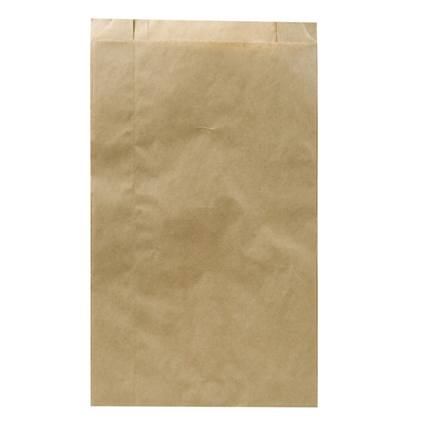 Planpåse invik 160/55x290mm 1,5kg brun