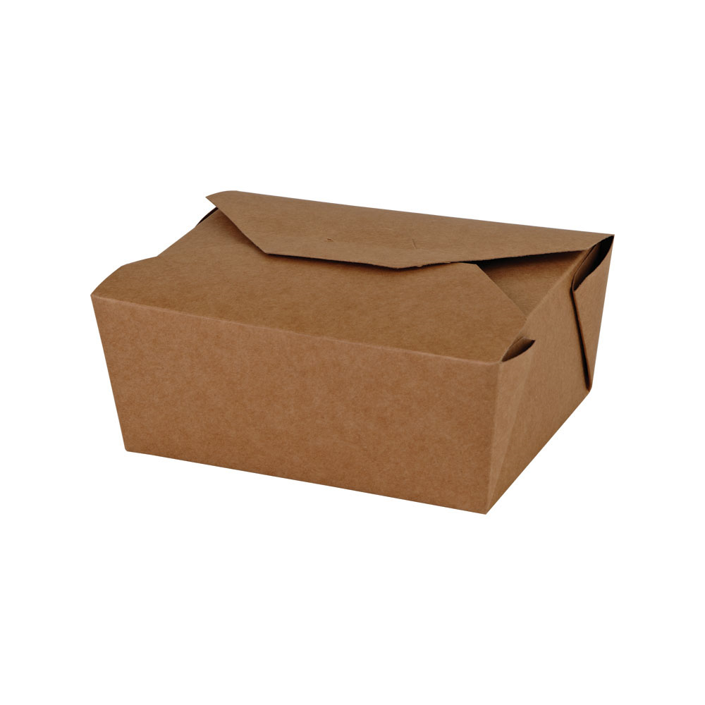 Box Kartong+PE Take away/Deli Brun 1400ml