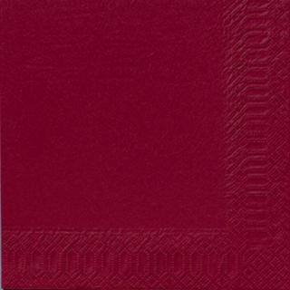Servett 1/4-vikt 3-lag 40x40cm Vinröd