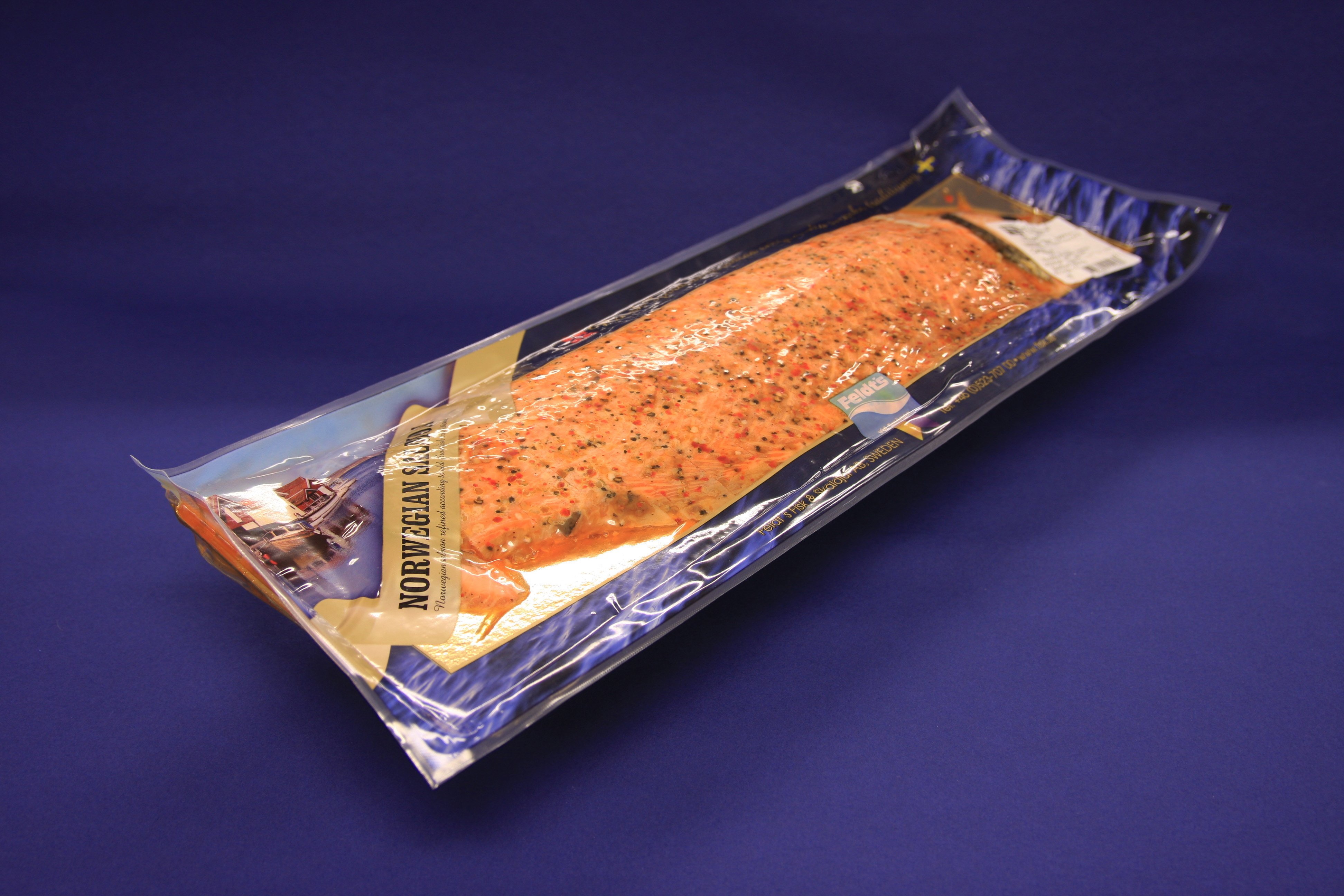 Laxfilé Varmrökt Citronpeppar Portionsskuren