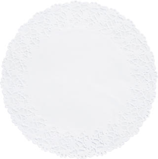 Spetspapper Runt Vitt 190mm