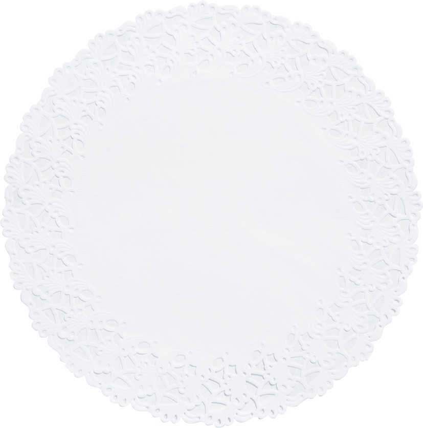 Spetspapper Runt Vitt 340mm