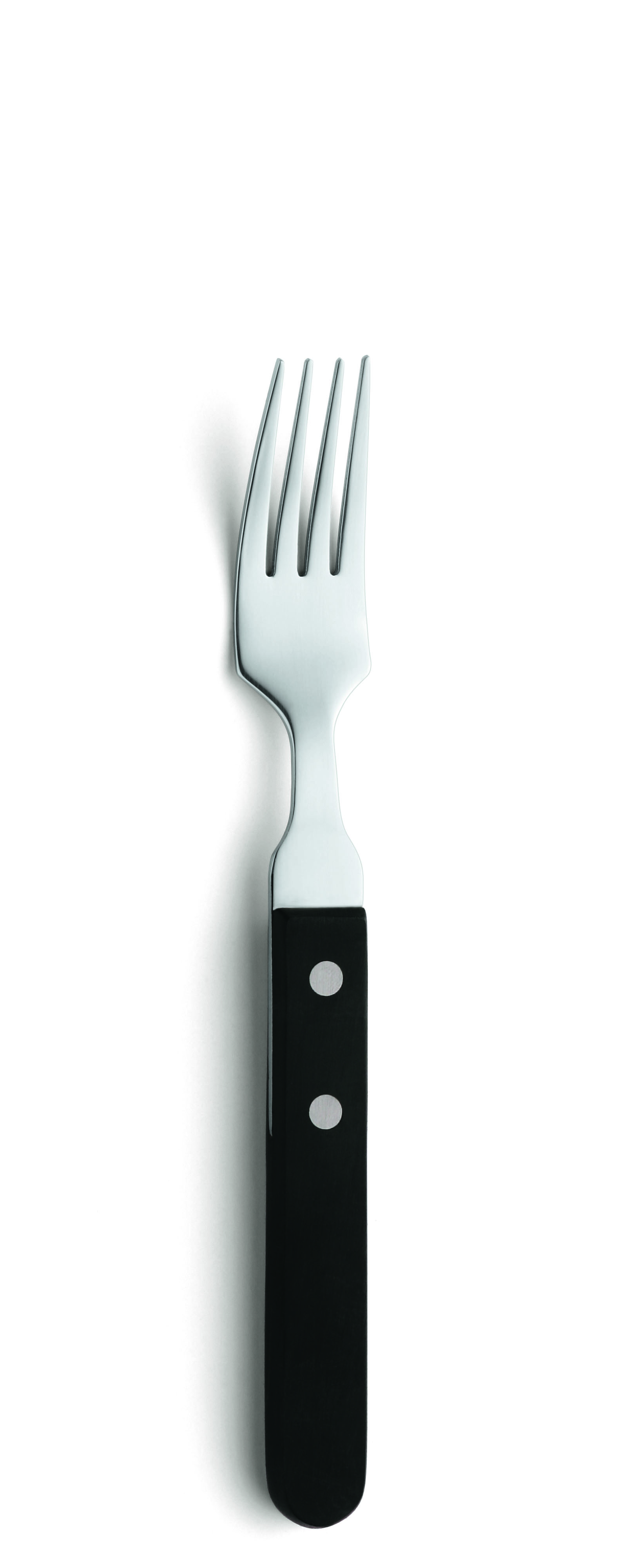 Stekgaffel med Svart Handtag 18/0 200mm