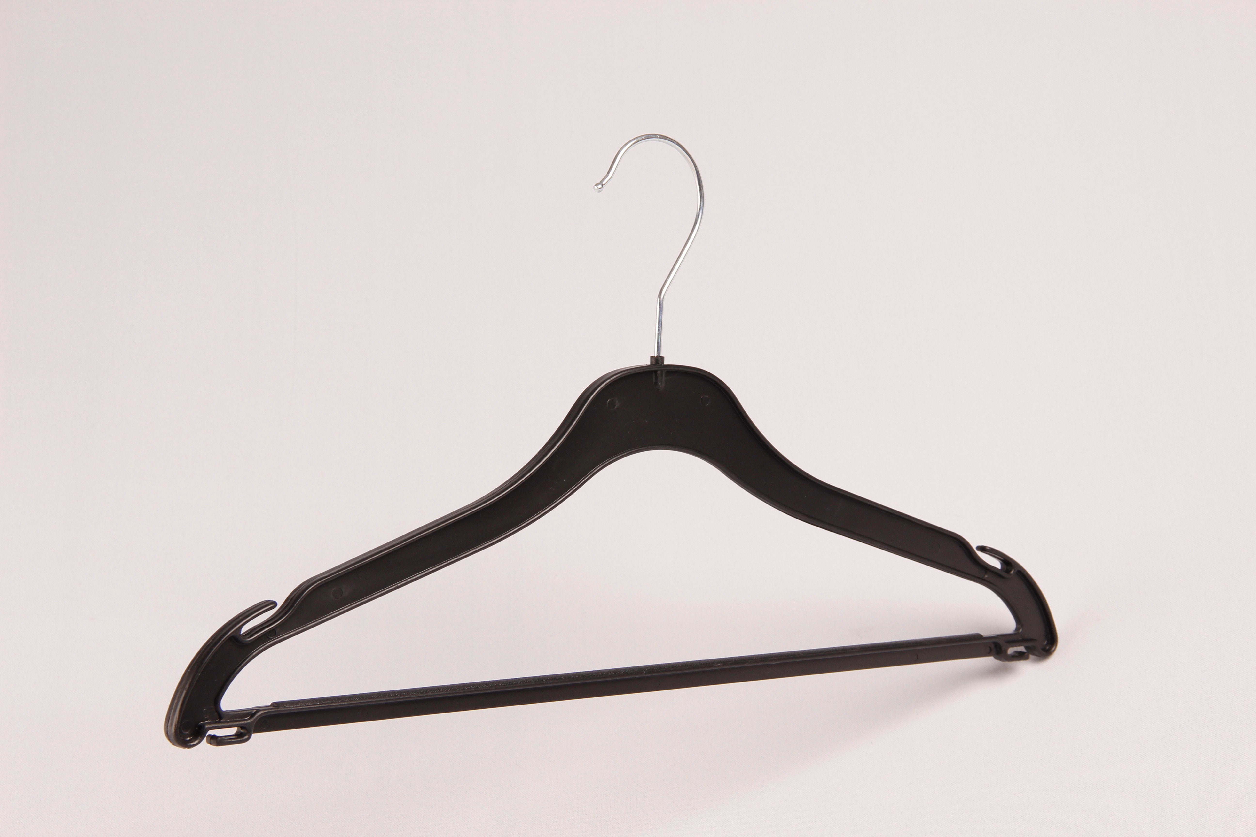 Klädhängare med stång, plast