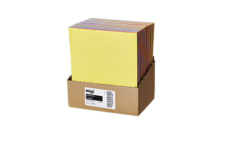 Svampduk Classic Mix  Gul/Blå/Röd 50-pack