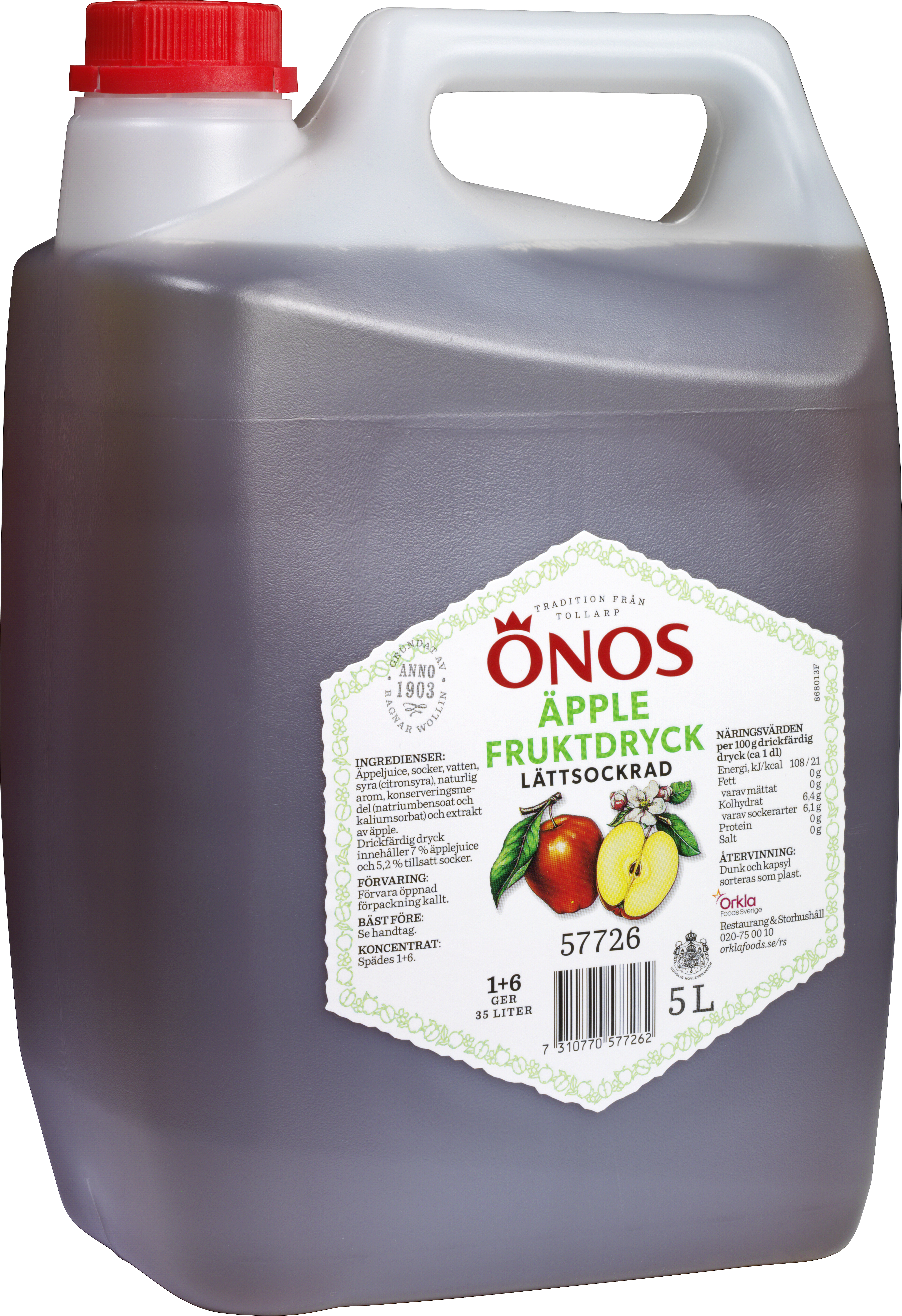 Måltidsdryck Äpple 1+6