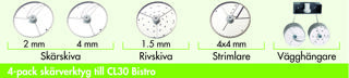 4-pack skärverktyg R402, CL30 Bistro, CL40