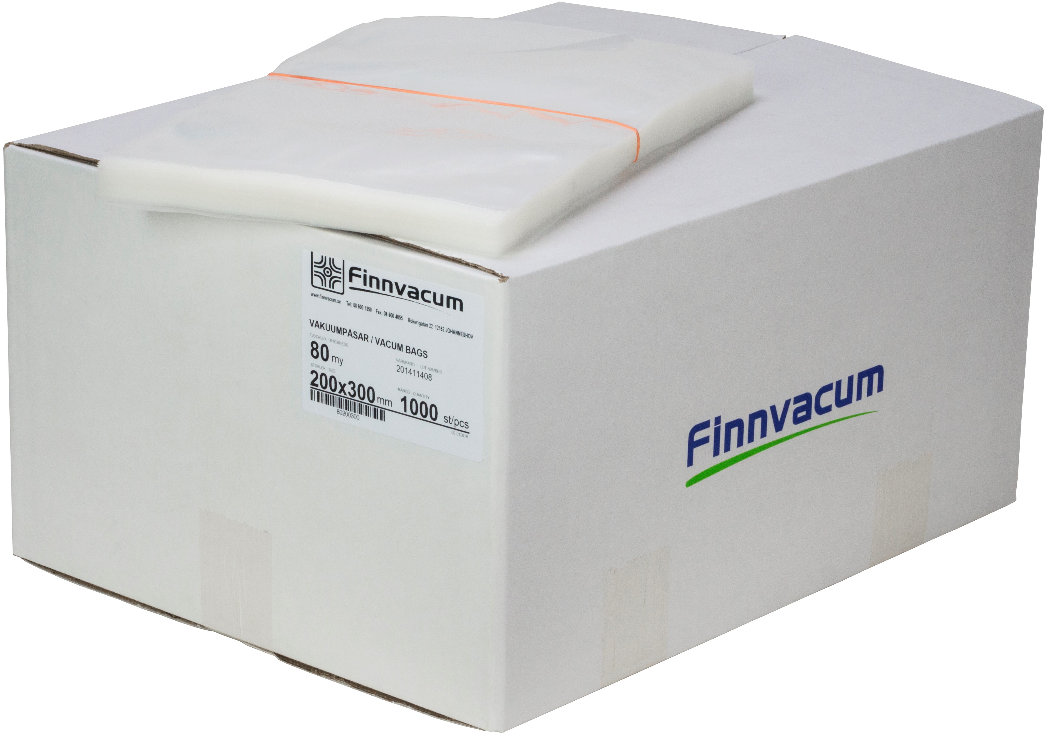 Vakuumpåsar kokbar 200x300mm 90my