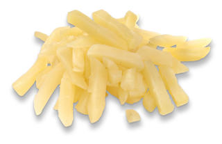 Potatis Strimlad Förkokt