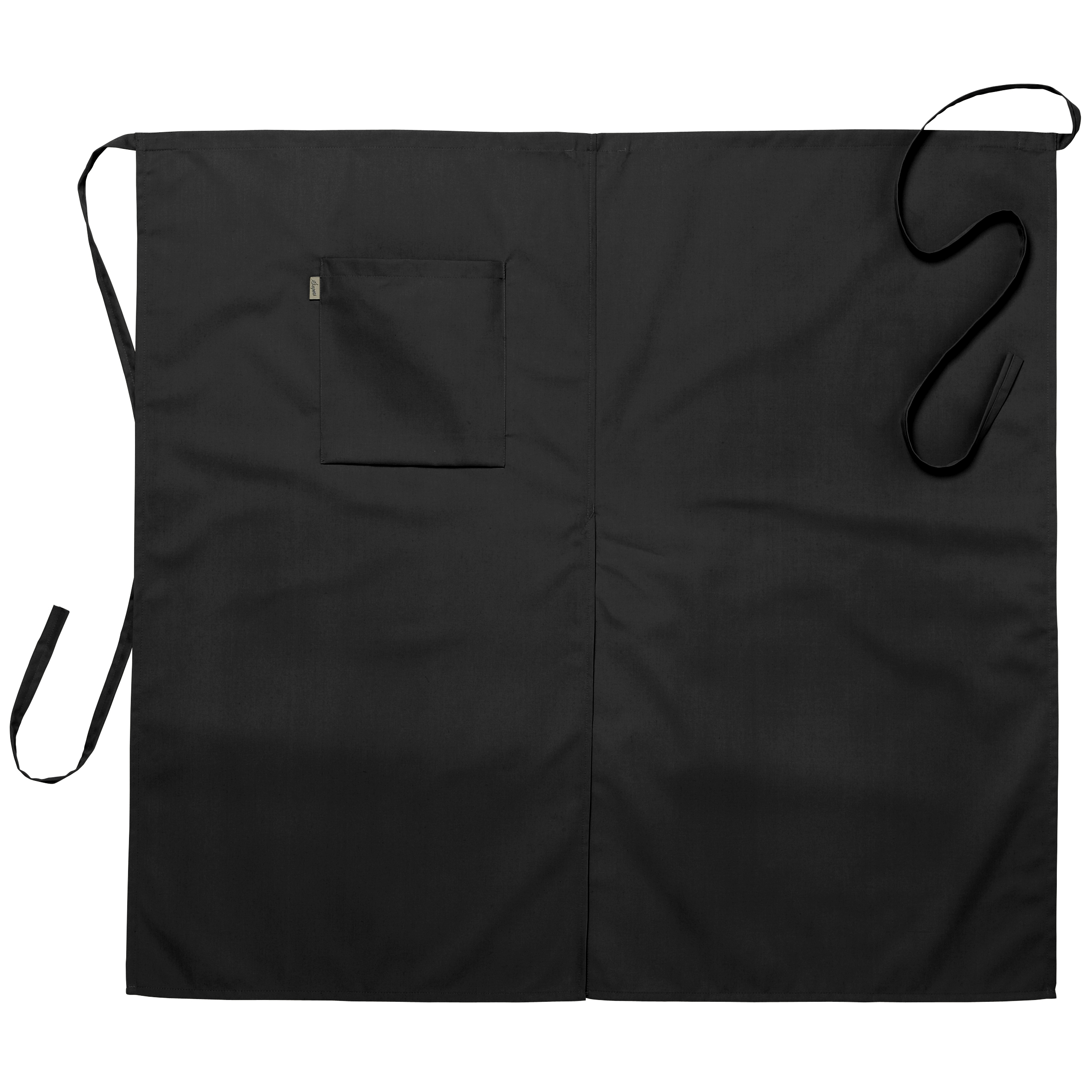 Midjeförkläde m sprund 2745 Svart 100x85cm