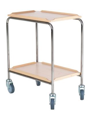 Minirullbord 2 hyllor bok 60x40x81cm