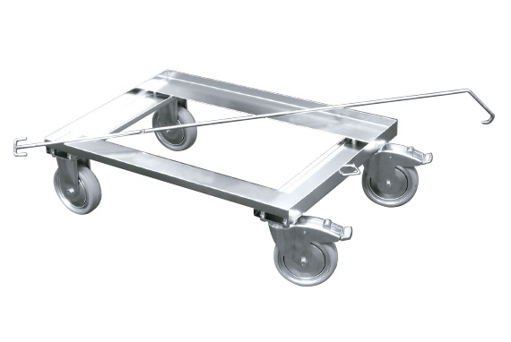 Hjulvagnstralla Rostfri 450x170x635mm