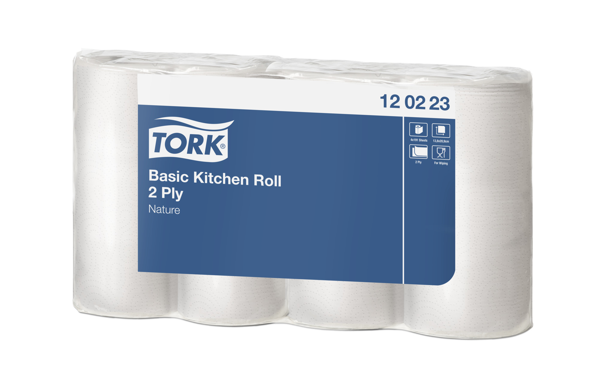 Hushållspapper 2-lag Tork Basic 4-pack