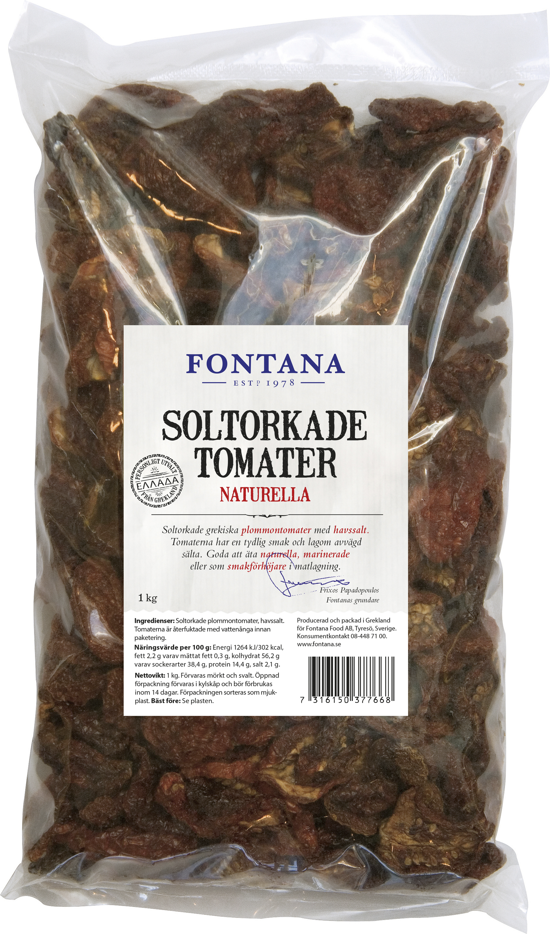 Soltorkade Plommontomater Torra Påse