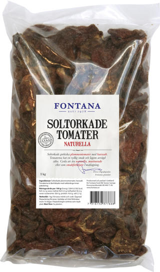 Soltorkade Plommontomater Torra Påse