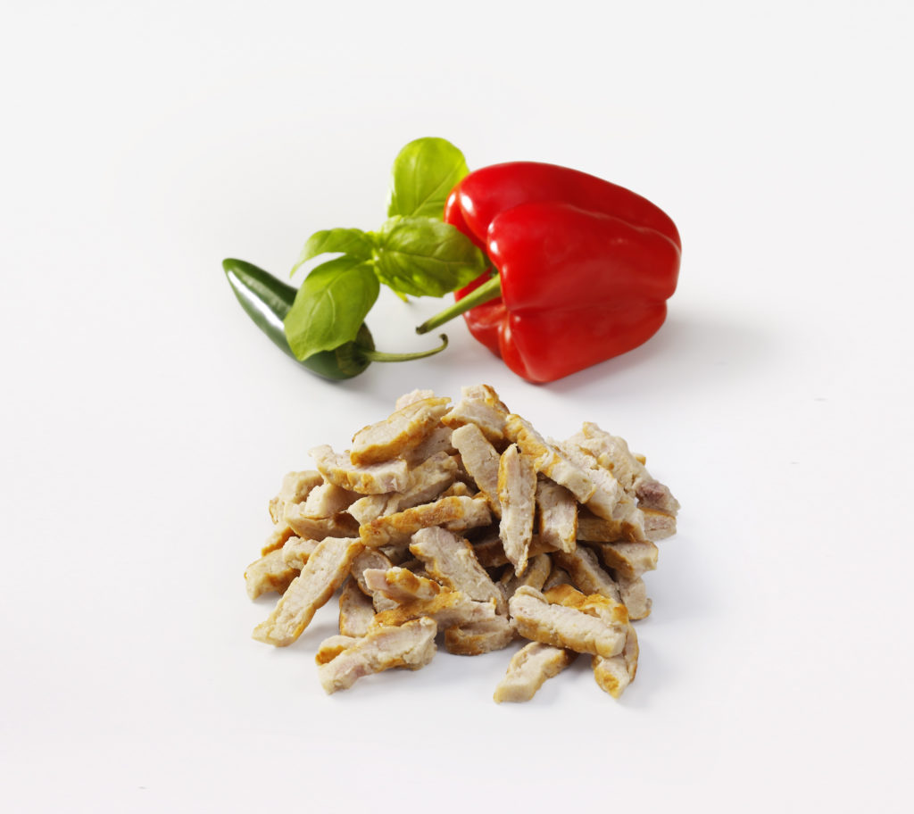 Kycklinglårfilé Strimlad Stekt med Salt och Peppar