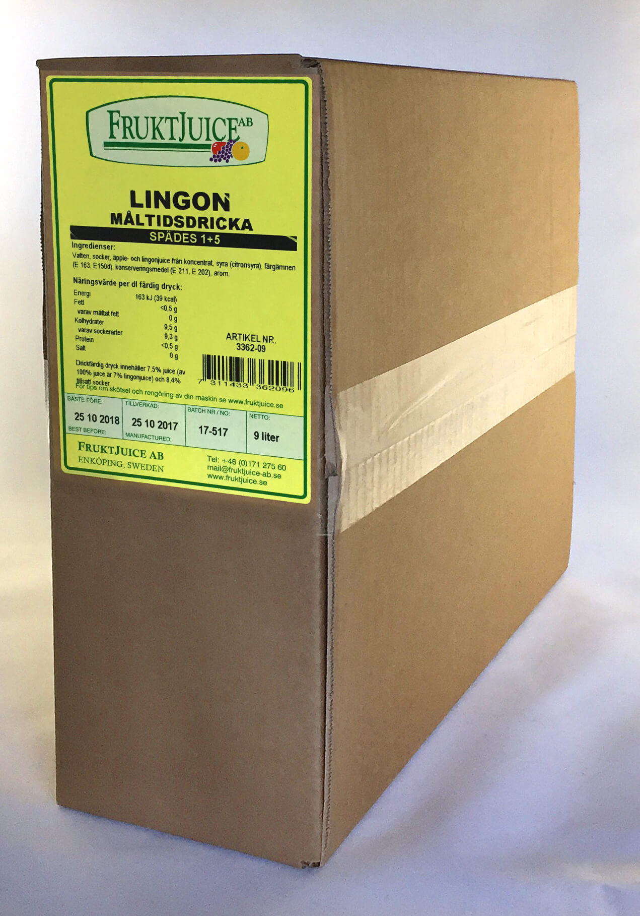 Måltidsdryck Lingon 1+5