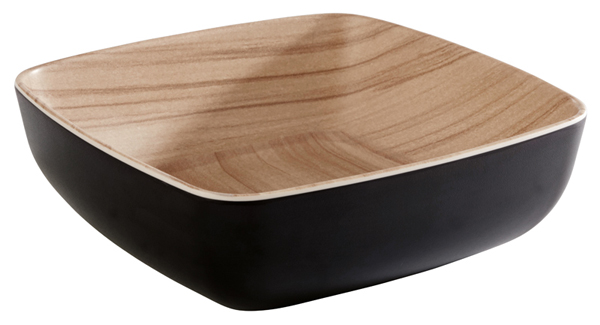 Frida Skål Melamin Svart/Trämönstrad
16,5x16,5x5,5cm 85cl