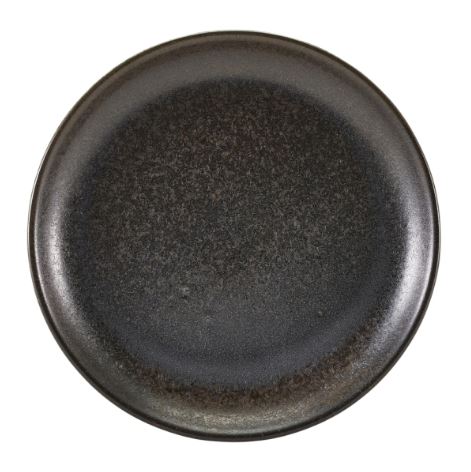 Terra tallrik flat coupe svart Ø24cm