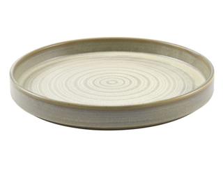 Terra tallrik flat hög kant grå matt Ø26cm